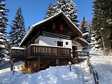 Vergrößern / Details: Sechszirbenhütte im Winter